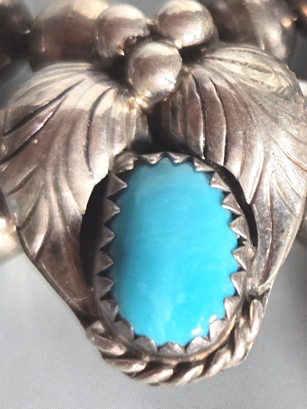 Southwestern Blue Turquoise Necklace & Earrings Set, Western Cowgirl Gift